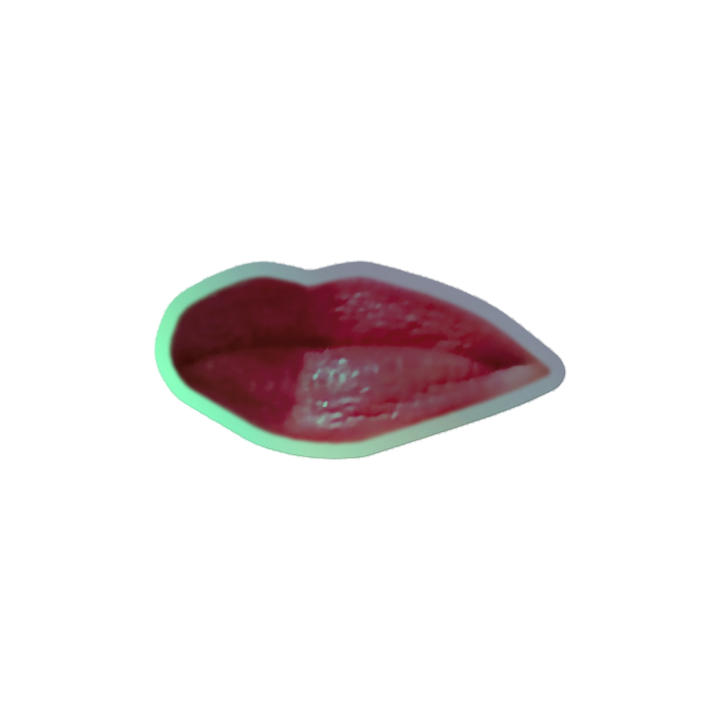 T.E.A Lips Holographic stickers