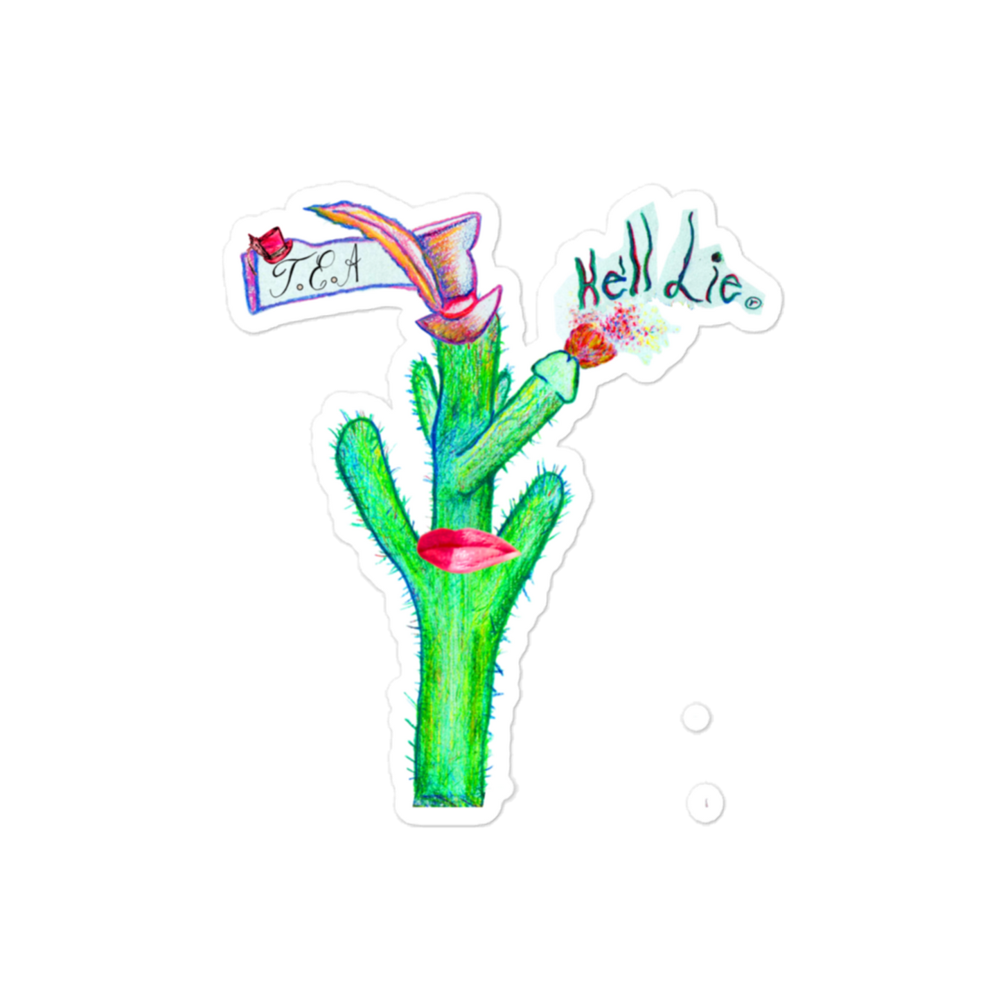 'He'll Lie' Bubble-free stickers