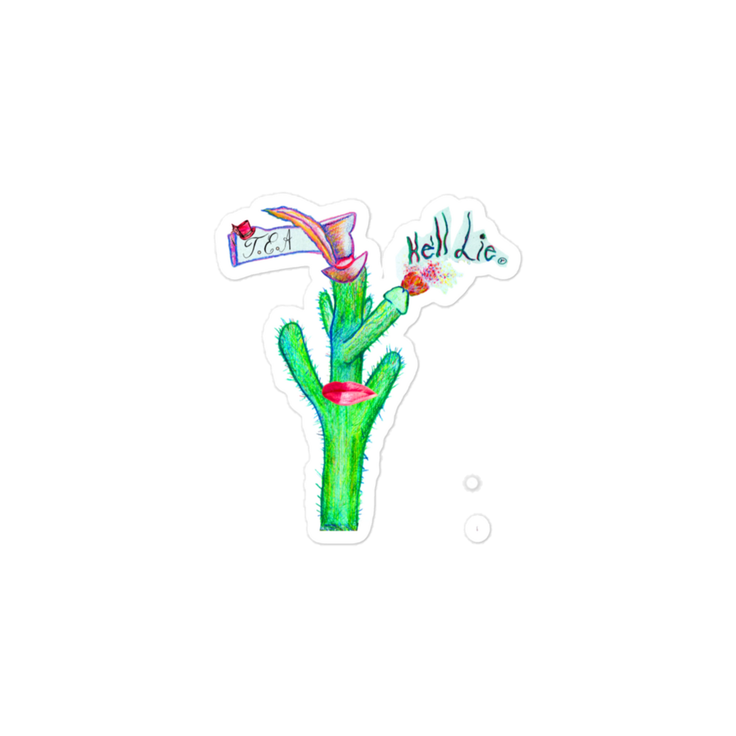 'He'll Lie' Bubble-free stickers