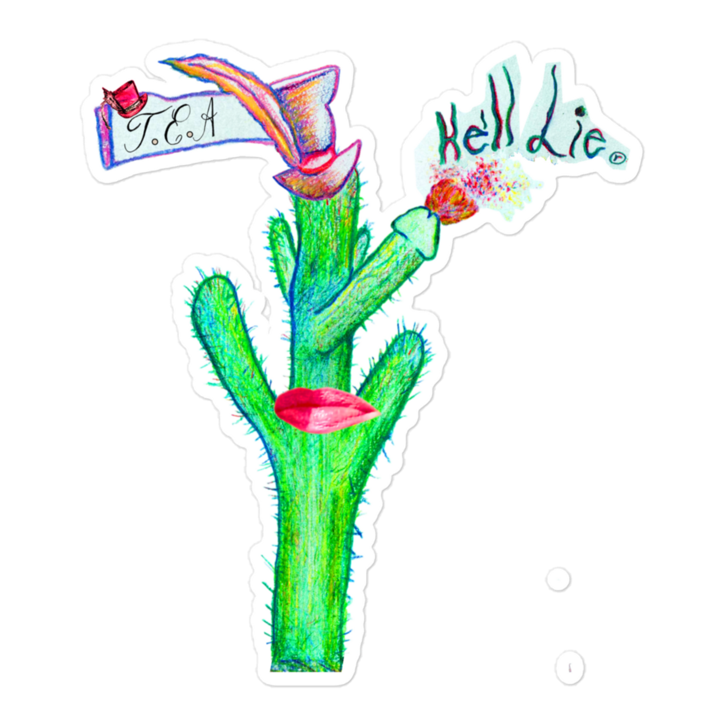 'He'll Lie' Bubble-free stickers